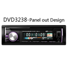 Panel desmontable salida DIN un 1DIN coche estéreo reproductor de DVD Radio FM / Am USB SD Aux MP3 Audio Video animación sistema Multimedia